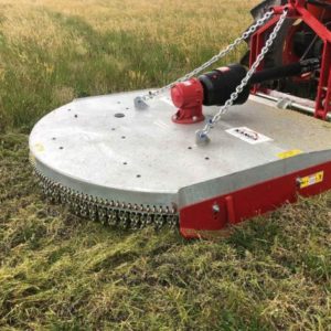 Galvanized Tractor Slasher Cutting Grass