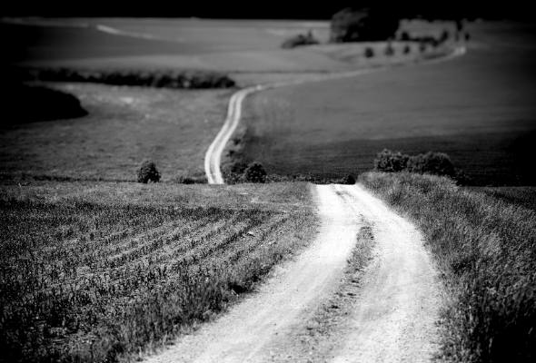 A farm road