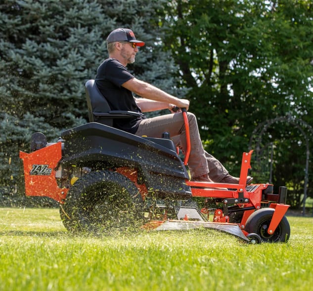 Bad Boy Mower in Use on Grass