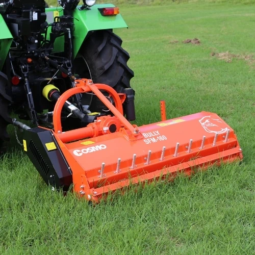 Flail Mower attached to Tractor